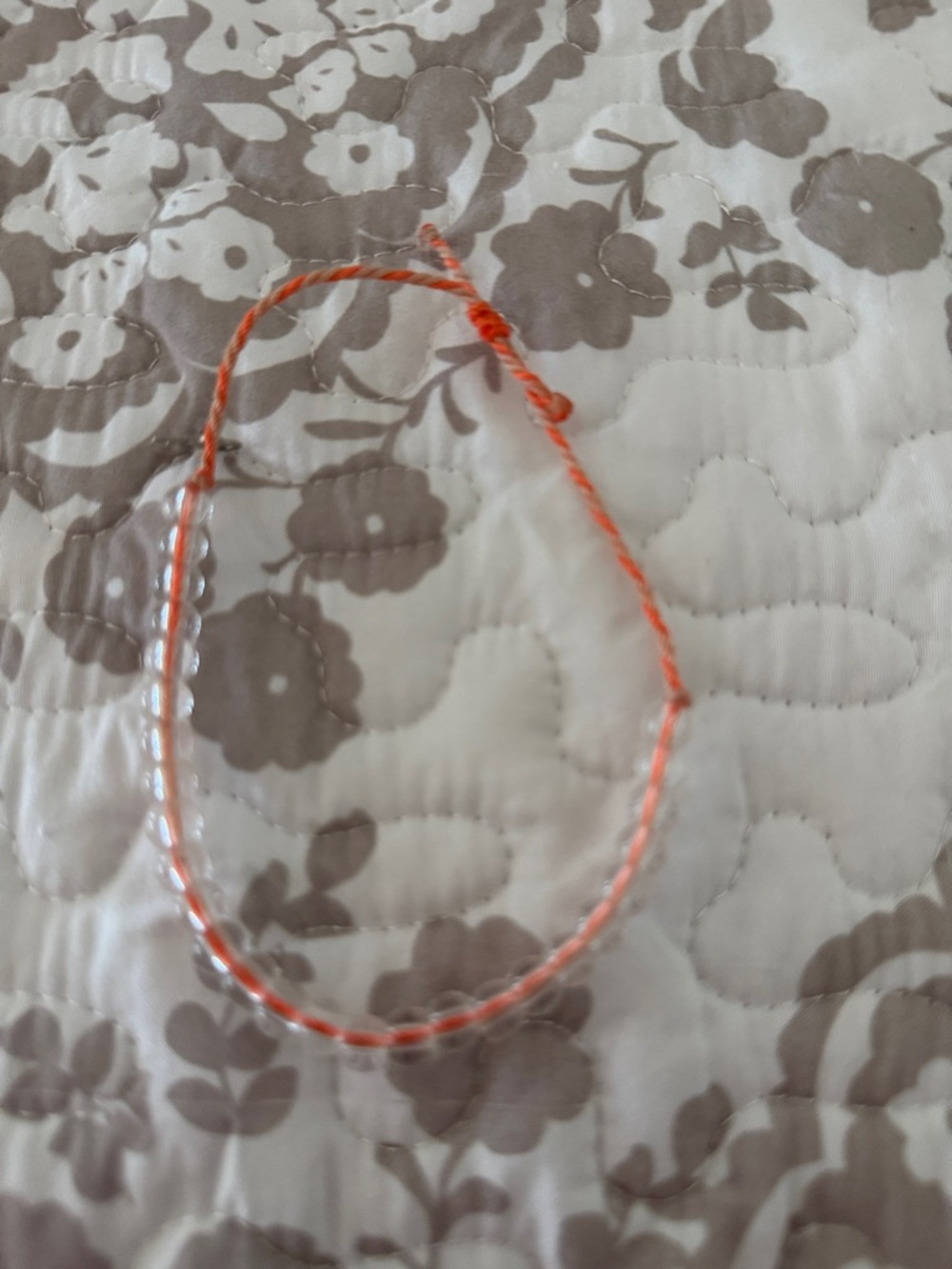 Handmade Orange Braided Women's Bracelet